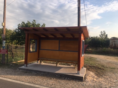 Η νέα πρότυπη στάση στον Άνω Αλισσό Αχαϊας - ΦΩΤΟ