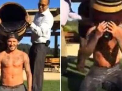 «Λούστηκε» με… παγωμένο νερό και ο Μπέκαμ!