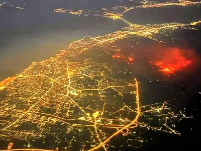 Αεροφωτογραφία αποκαλύπτει την πύρινη πο...