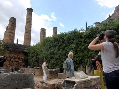 Βραχοπαγίδες στους Δελφούς