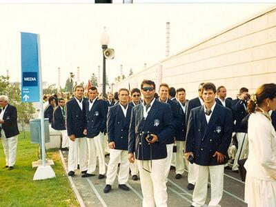 Με την Εθνική ομάδα πόλο στη Βαρκελώνη ό...