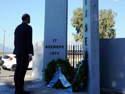 Πάτρα: Οι καταθέσεις στεφανιών για την ε...