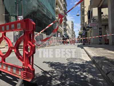 Πάτρα: Έπεσαν μπετόν και σοβάδες από πολ...
