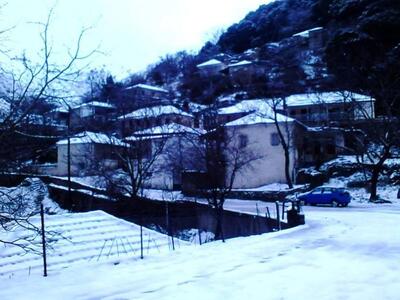 Λευκό τοπίο και σήμερα στην Ηλεία