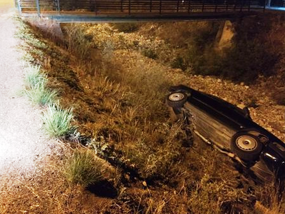 Δυτική Ελλάδα: ΙΧ βρέθηκε μέσα σε χείμαρρο