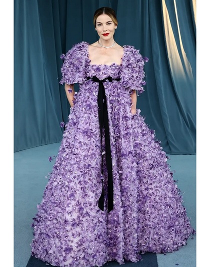 Mισέλ Μόναγκαν με Carolina Herrera