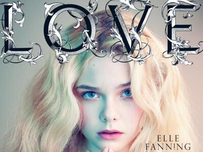 H Elle Fanning στο εξώφυλλο του LOVE