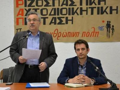 Ο υποψήφιος Δήμαρχος Κώστας Σπαρτινός πα...