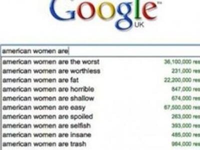 Google Search: Οι Αμερικανίδες είναι... ...