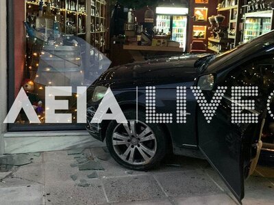 Πύργος: Αυτοκίνητο εισέβαλε σε κατάστημα...