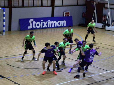 Φάση από τον αγώνα των αγοριών