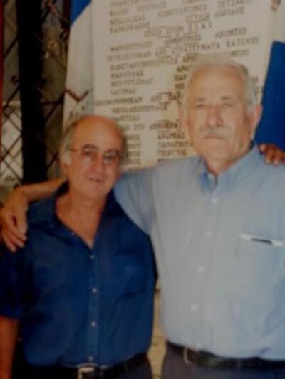 Με τον πρόεδρο της κοινότητας Λεοντίου ...