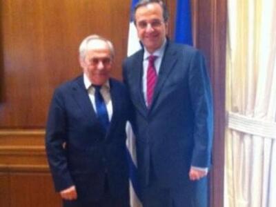 Με τον πρωθυπουργό στο Μαξίμου συναντήθη...