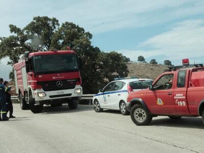 Τροχαίο με δυο τραυματίες στην 111 κοντά...
