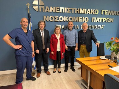 Η Χριστίνα Αλεξοπούλου στο Νοσοκομείο του Ρίου