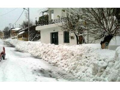  Χωρίς ρεύμα το Οροπέδιο Λασιθίου - Χιόν...