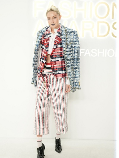 Τζίτζι Χαντίντ με Thom Browne