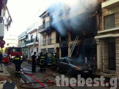 Πάτρα:Εφιαλτικό πρωινό! Φωτιά σε ξυλουργ...