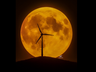 Η αυγουστιάτικη πανσέληνος υψώνεται πάνω...