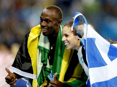 Η Μπολτ και η φωτογραφία με την Στεφανίδη