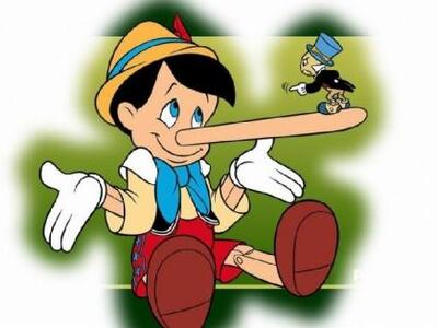 Στο ψέμα η μύτη του Πινόκιο δεν μεγαλώνε...