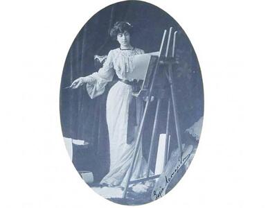 Η αριστοκράτισσα ζωγράφος Σ. Λασκαρίδου,...