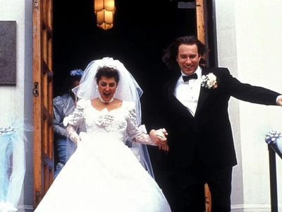 Με τον Τζον Κόρμπετ στο "Γάμος αλά ...