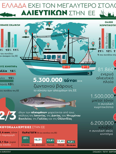 Ελληνικά αλιευτικά: Ο μεγαλύτερος στόλος...