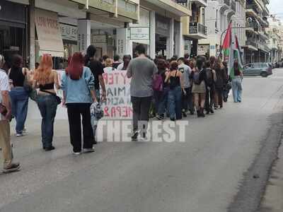 Πάτρα: Πορεία αλληλεγγύης στον λαό της Π...