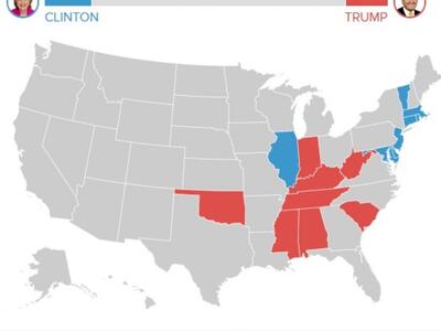 Ο χάρτης των εκλεκτόρων μέχρι αυτή την σ...
