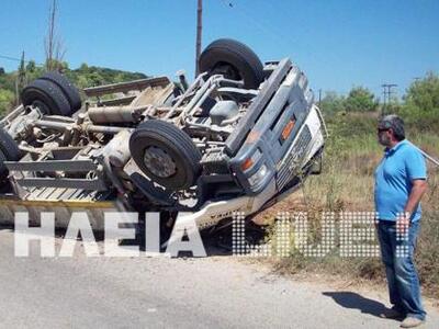 Αμαλιάδα: Τύχη βουνό για οδηγό του Δήμου...