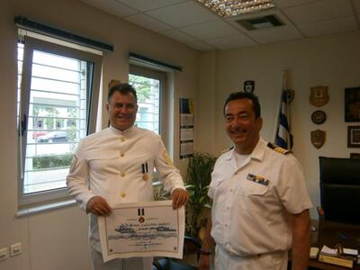 Ναυτικό μετάλλιο και δίπλωμα Α’ Τάξεως α...