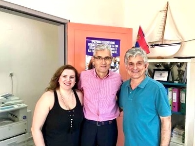 Ο Άγγελος Τσιγκρής αποχαιρετά τον εκπαιδ...