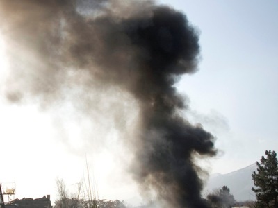 Ευτυχώς,  η φωτιά σταμάτησε στην κουζίνα