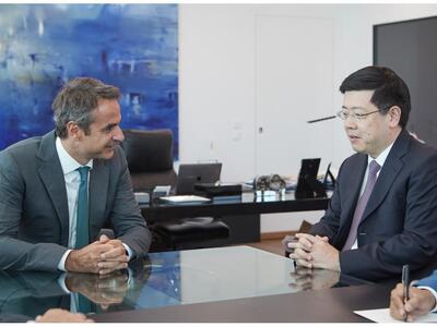 Συνάντηση Κυριάκου Μητσοτάκη με τον πρέσ...