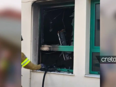 Έκρηξη σε σχολείο της Χερσονήσου: Κλιμάκ...