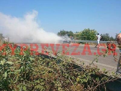 Αυτοκίνητο τυλίχτηκε στις φλόγες στην Ε....