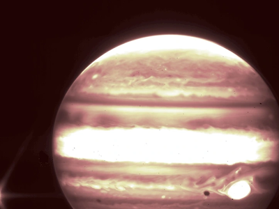 Ο Δίας και οι δορυφόροι του από το διαστ...