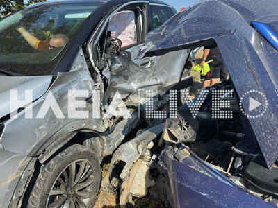 Πύργος: Σοβαρό τροχαίο στην Πύργου - Κυπαρισσίας