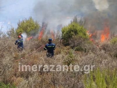 Υπό έλεγχο η φωτιά στη Ζάκυνθο - Στο νοσ...