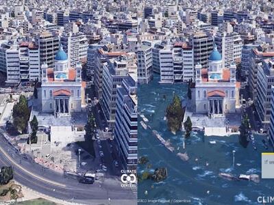 Πόλεις μετά την άνοδο της στάθμης της θά...