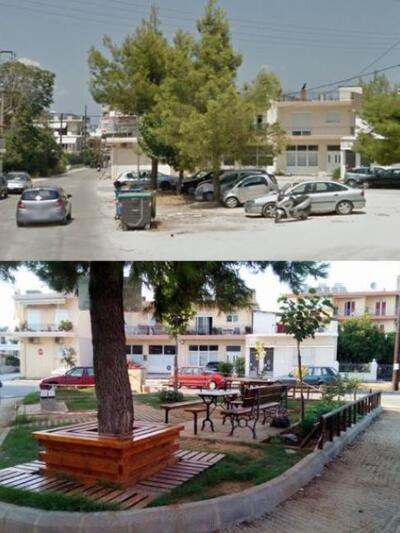 το πριν και το μετά της πλατείας