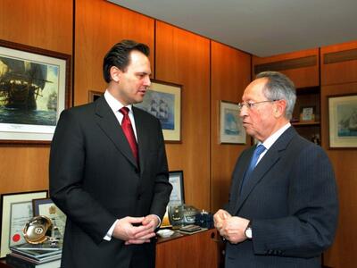 Συνάντηση Δ. Δρούτσα με τον γ.γ. του ΟΗΕ