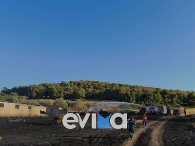Φωτιά στην Εύβοια: Τραυματίστηκε εθελοντ...