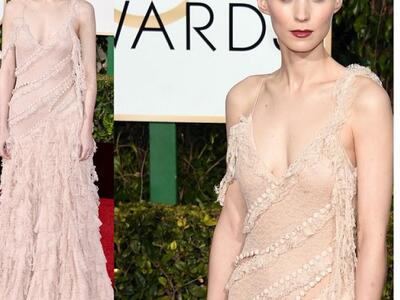 Στο γνωστό ύφος της, με αχνοροζ Alexande...