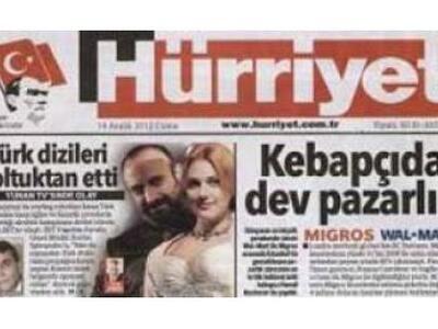 Πρώτο θέμα στη Hürriyet η απομάκρυνση το...