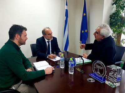 Συνάντηση Απόστολου Κατσιφάρα με τον Δήμ...