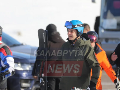 O Κυριάκος Μητσοτάκης στα Καλάβρυτα - Με...