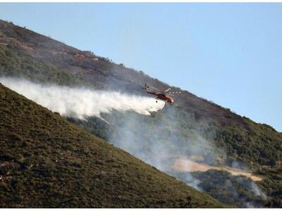 Ο πιλότος του πυροσβεστικού ελικοπτέρου ...