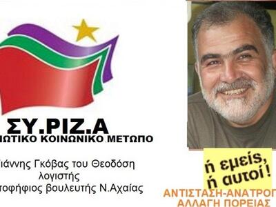 Γιάννης Γκόβας: Συμπόρευση με το ΣΥΡΙΖΑ ...